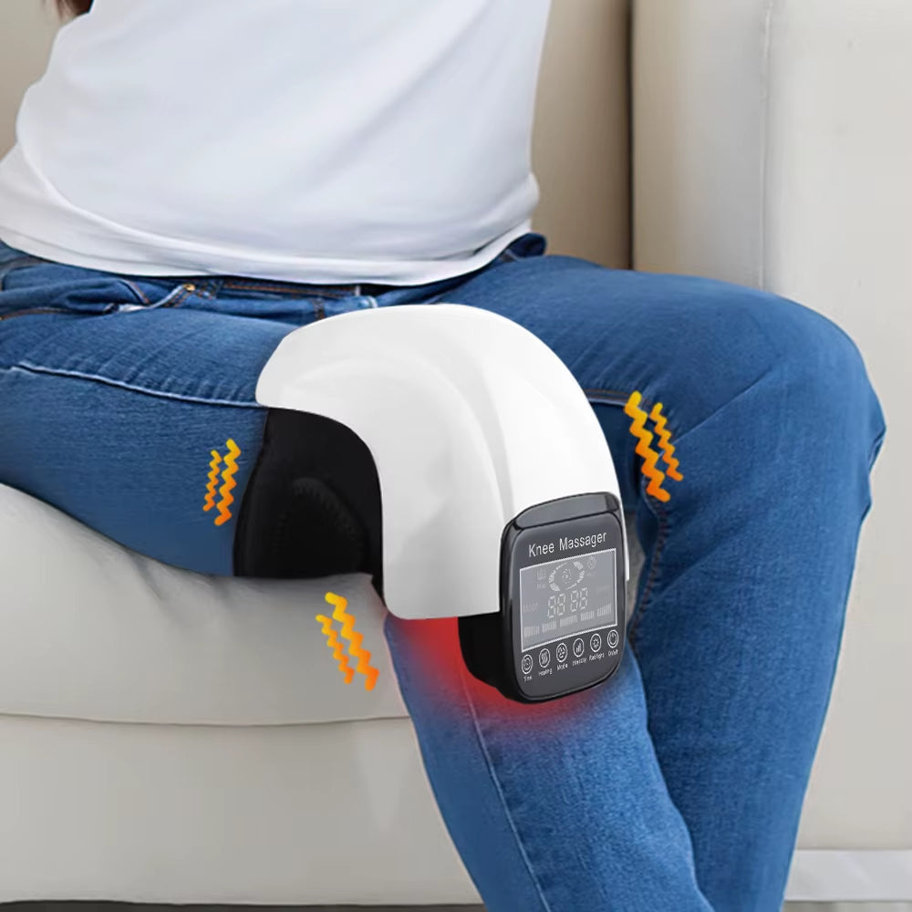 Electric Infrared Heating Knee Massager Air Pressure Vibration Physiotherapy Instrument Knee Massage Rehabilitation Pain Relief